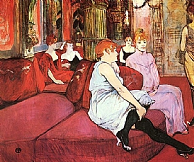 Henri de Toulouse-Lautrec, Au salon de la rue des Moulins - GRANDS PEINTRES / Toulouse-Lautrec